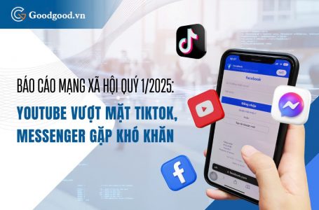 Báo cáo mạng xã hội quý 1-2025 Youtube vượt mặt Tiktok, Messenger gặp khó khăn