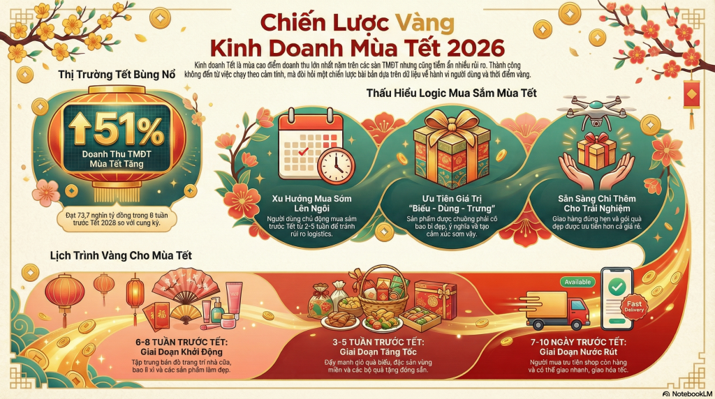 Các thời điểm vàng bán hàng Tết