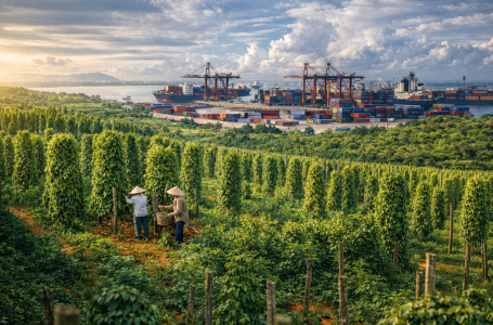 Thị trường xuất khẩu hồ tiêu Việt Nam:  Từ nhà kho thế giới đến đế chế gia vị xanh bền vững