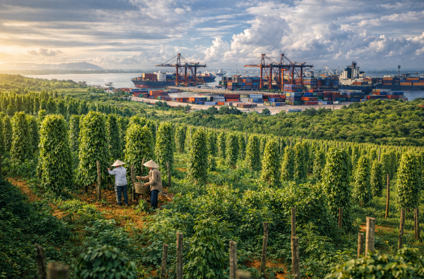  Thị trường xuất khẩu hồ tiêu Việt Nam:  Từ nhà kho thế giới đến đế chế gia vị xanh bền vững