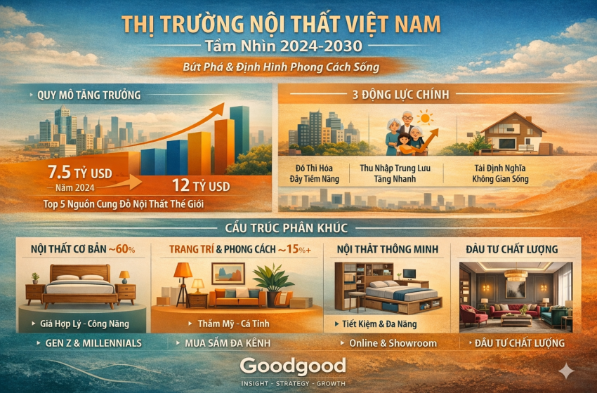  Báo cáo thị trường nội thất Việt Nam: Tầm nhìn chiến lược đến năm 2030