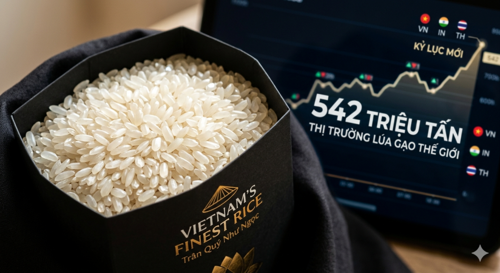 Hoạt động xuất khẩu gạo năm 2026 hướng đến mụ tiêu trở thành một thương hiệu cao cấp.