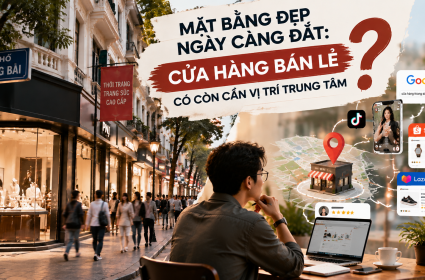  Mặt bằng đẹp ngày càng đắt: Cửa hàng bán lẻ có còn cần vị trí trung tâm?
